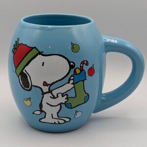 Peanuts Snoopy & Woodstock Christmas Mug 2022 - Bioworld, 4.75" Tall